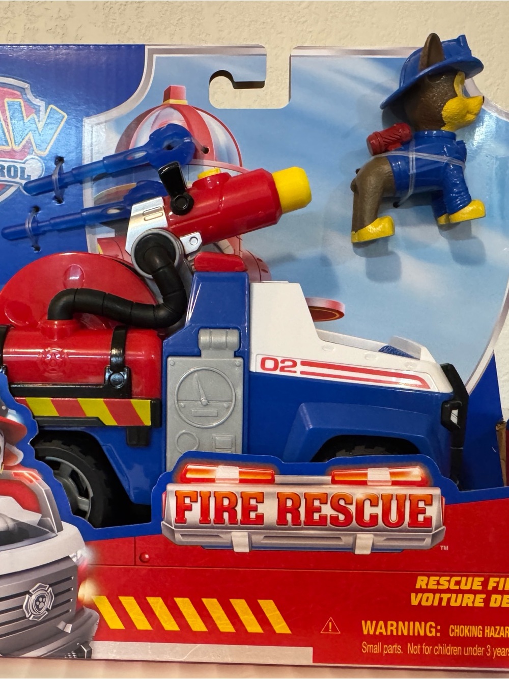Paw Patrol Fire Rescue Cruiser Toy - Blue, Red & Yellow